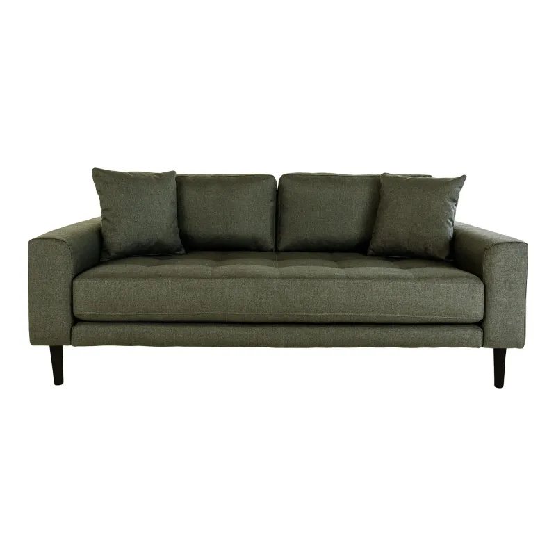 Olivengrøn Sofa med Puder HN1020 - Fantastisk Tilbud!