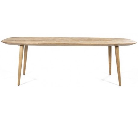 Genanvendt Teaktræ Spisebord 220x100 cm - Tilbud!