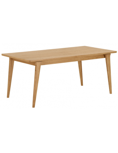 Moderne spisebord med udtræk i egetræ MDF 180-230 cm