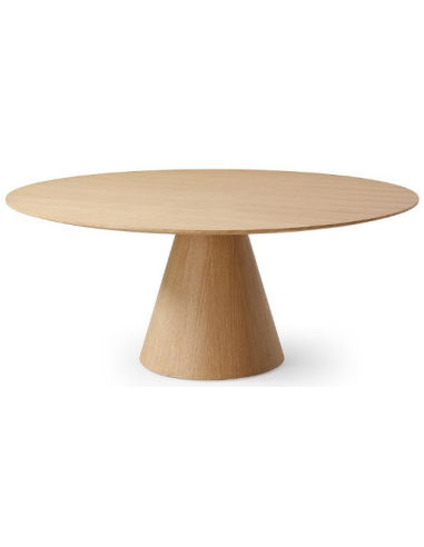 Tavamo Rundt Spisebord i Lakeret Egetræ Ø180 cm - Stilfuldt Design